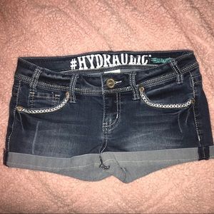 Hydraulic Low Waist Mini Shorts